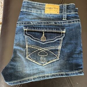 Wishful Park Women's Blue Jean Shorts
